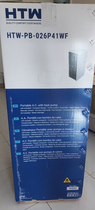 Ar Condicionado PORTÁTIL HTW Quente e frio 9kbtu com Wi-Fi. Com Fatura e Garantia