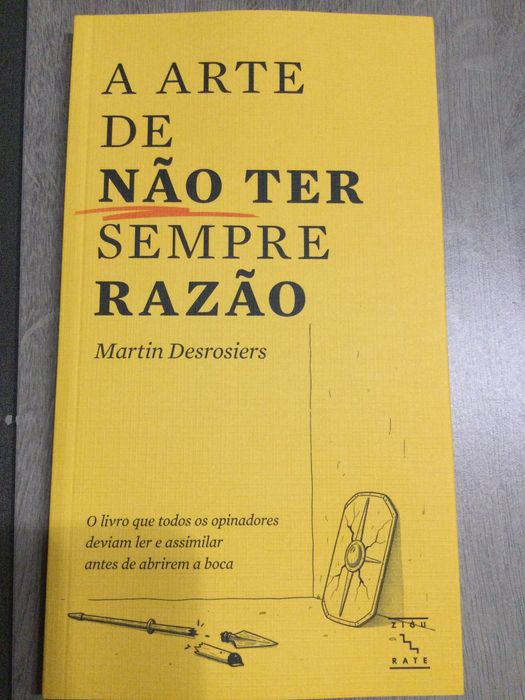 A arte de não ter sempre razão. Martin Desrosiers