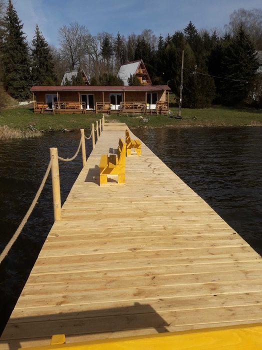 Domki nad jeziorem, spływy kajakowe