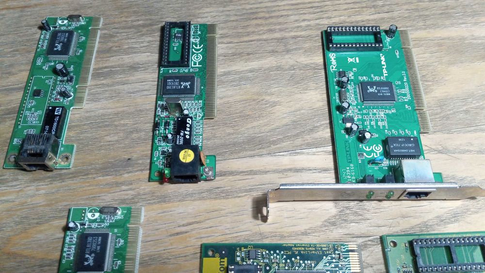 Karty sieciowe PCI  8szt 3com/tplink 10/100/1000