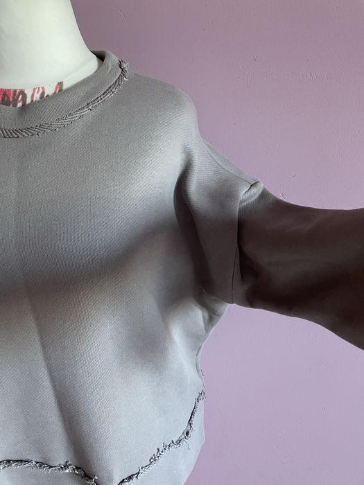 Piękna surowa bawelniana bluza w kolorze fango oversize 40/42/44/46