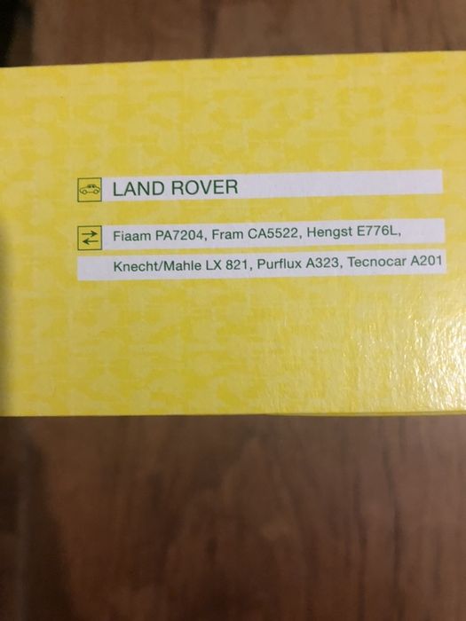 Filtro de Ar Land Rover Discovery 300