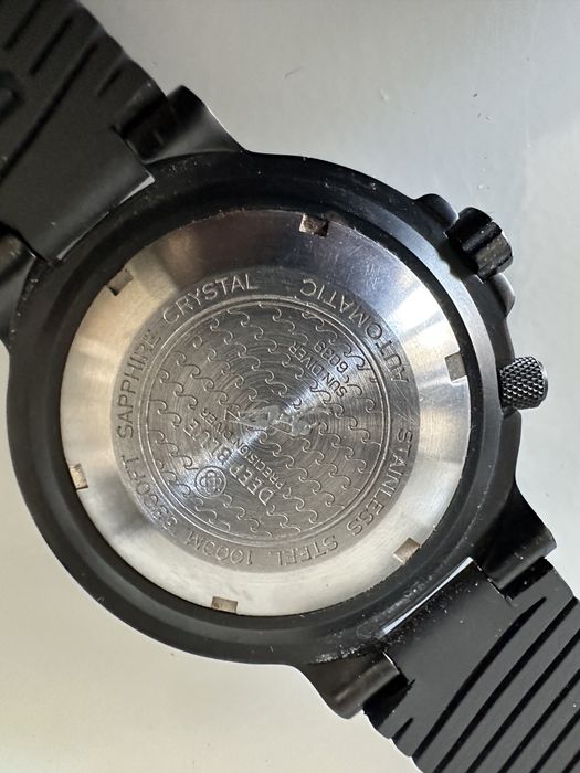 Deep Blue Sun Diver Military 1000 m Black