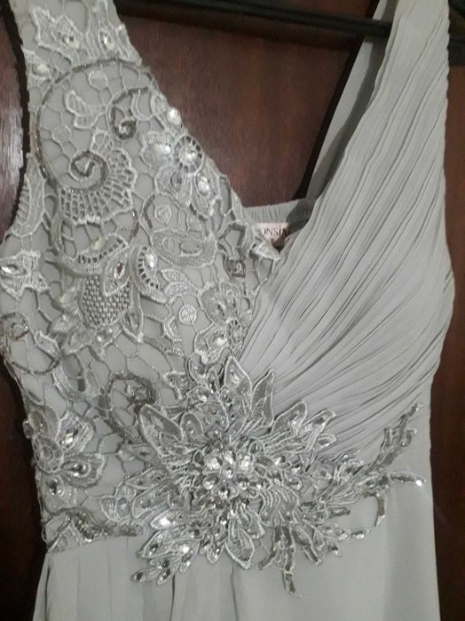 Vestido de cerimônia em seda