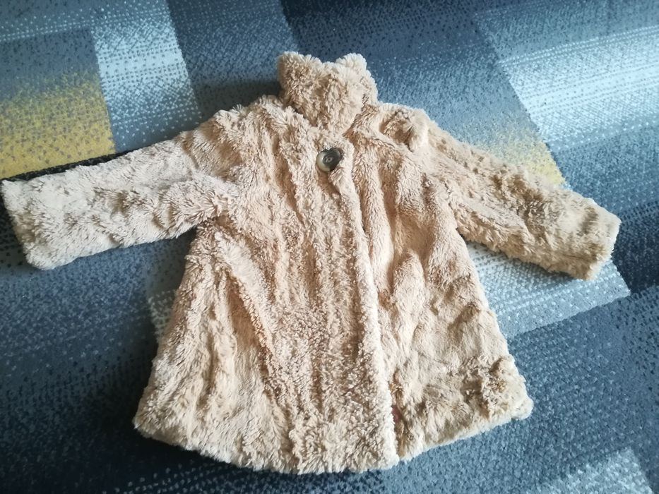 Płaszczyk, futerko dla dziewczynki, 2 latka