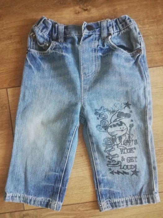 Spodnie jeans chłopięce roz 80