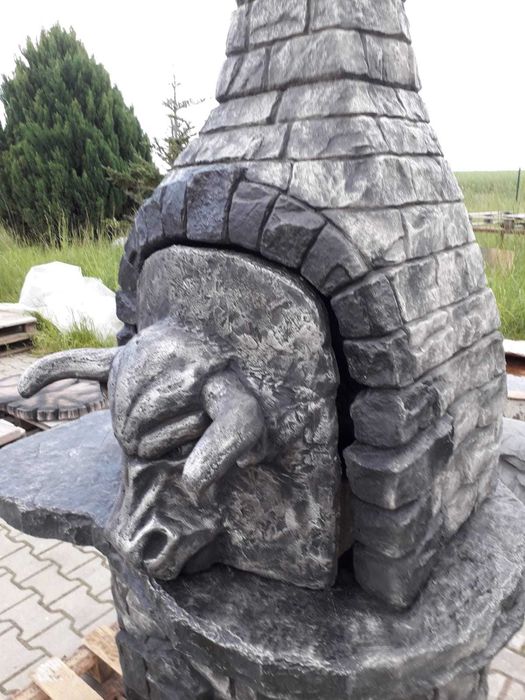 grill ogrodowy betonowy , kominek