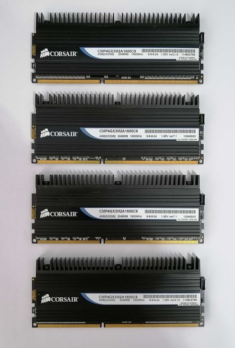 Memórias DDR3 Corsair 8GB 1600 mhz