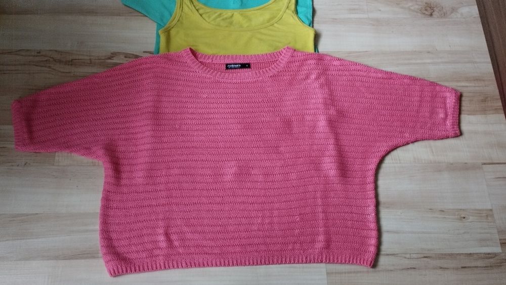 Bluzka koszulka top r. 36/38 zestaw okazja