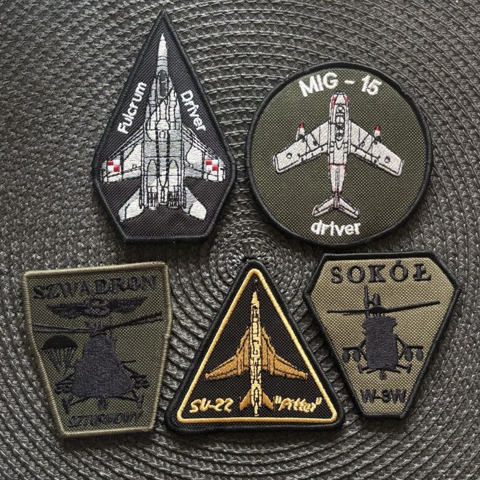 Naszywka rzep MIG-15 driver Fulcrum SU-22 Fitter Sokół W-3W Szwadron