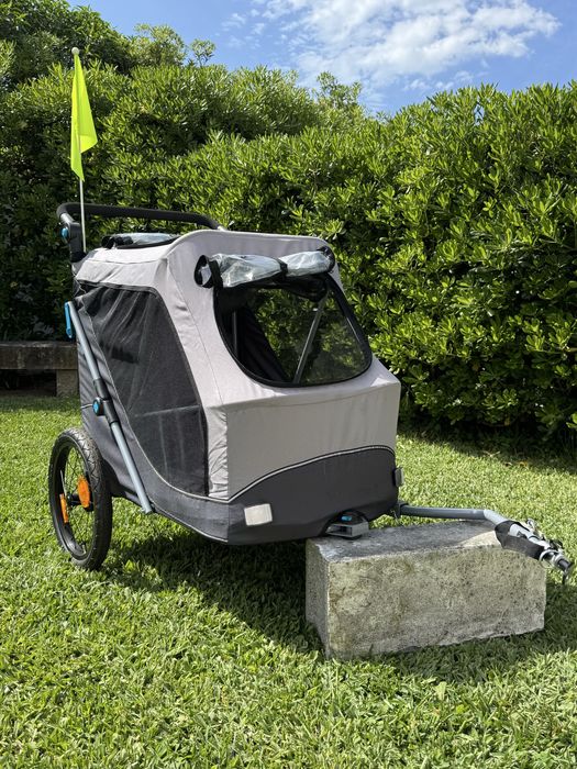 Atrelado P/ Bicicleta - Tam. L cinza/preto Trixie Ref: TX12798