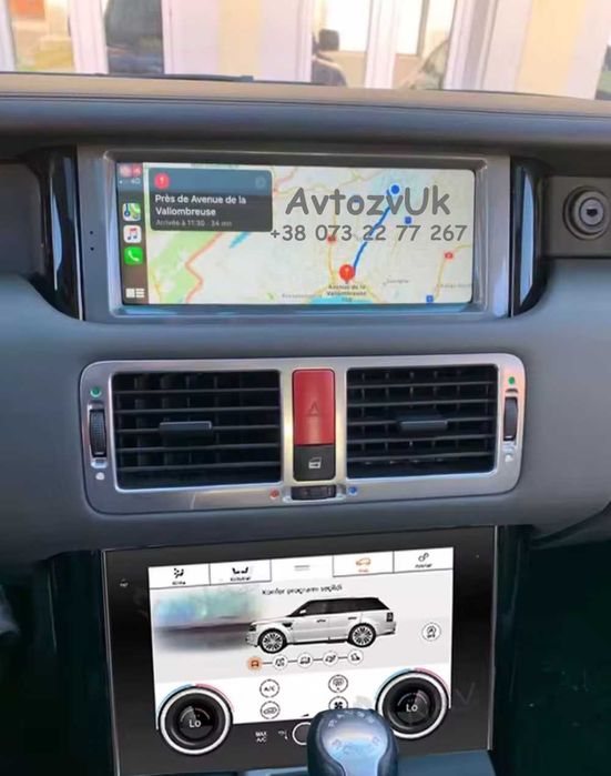 Магнитола Land Range Rover L322 Ренж Ровер Евог Android CarPlay EVOGUE