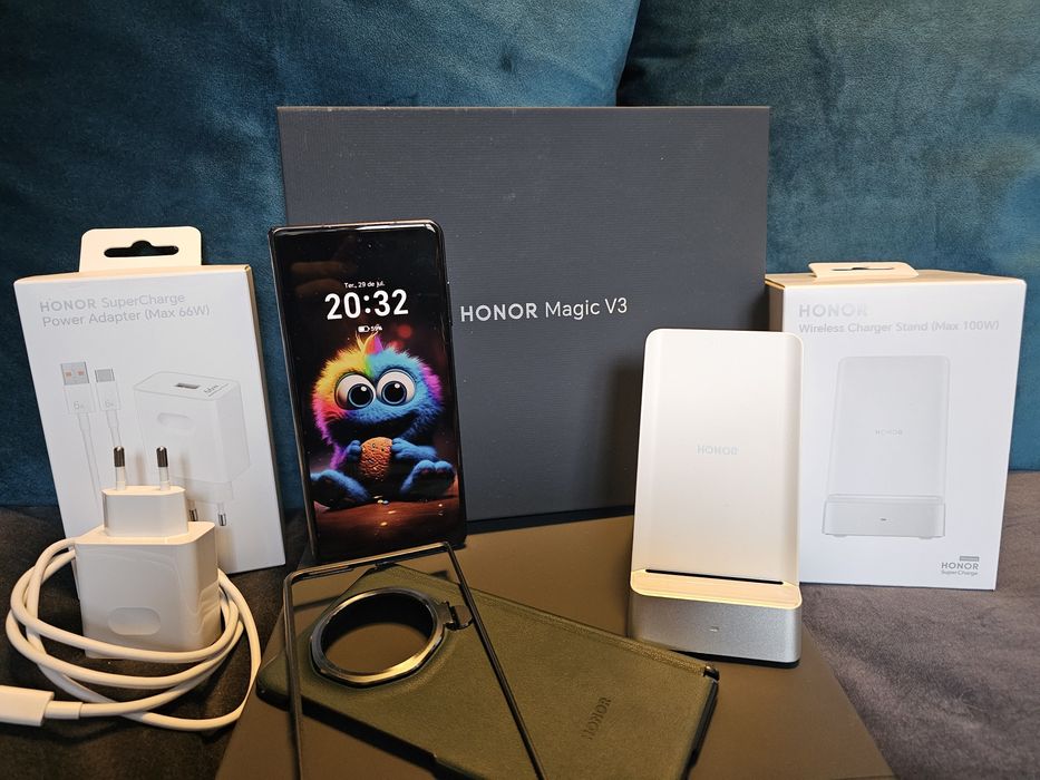 COMBO! HonorV3+Relógio+Charger+WirelessCharger