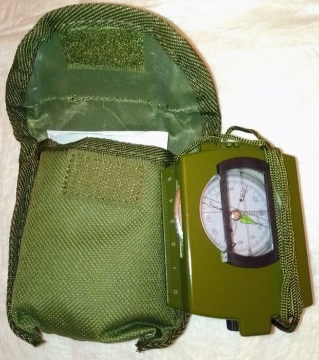 Військовий тактичний якісний компас металевий корпус точний азімут