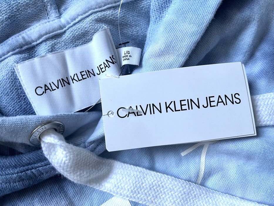 Bluza oryginał Calvin Klein bawełniana L /XLombre oversize kaptur nowa