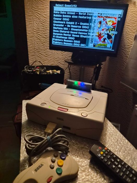 Ігрова консоль Sega Saturn біий колір регіон Японія оригінал комплект