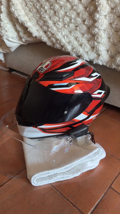 Capacete Agv lion K1S + Cardo