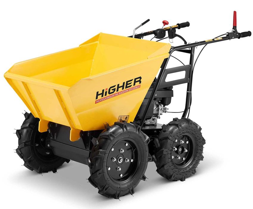 Taczka spalinowa mini wywrotka HIGHER wozidło spalinowe LONCIN 4,5 KM