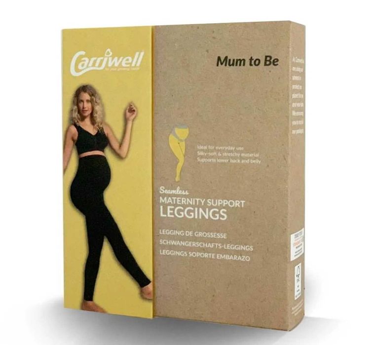 CARRIWELL Legginsy Comfort ciążowe czarne XL  *NOWE*