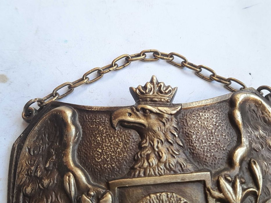 Ryngraf Narodowe Siły Zbrojne z Matką Boską i orłem w koronie (15 cm)