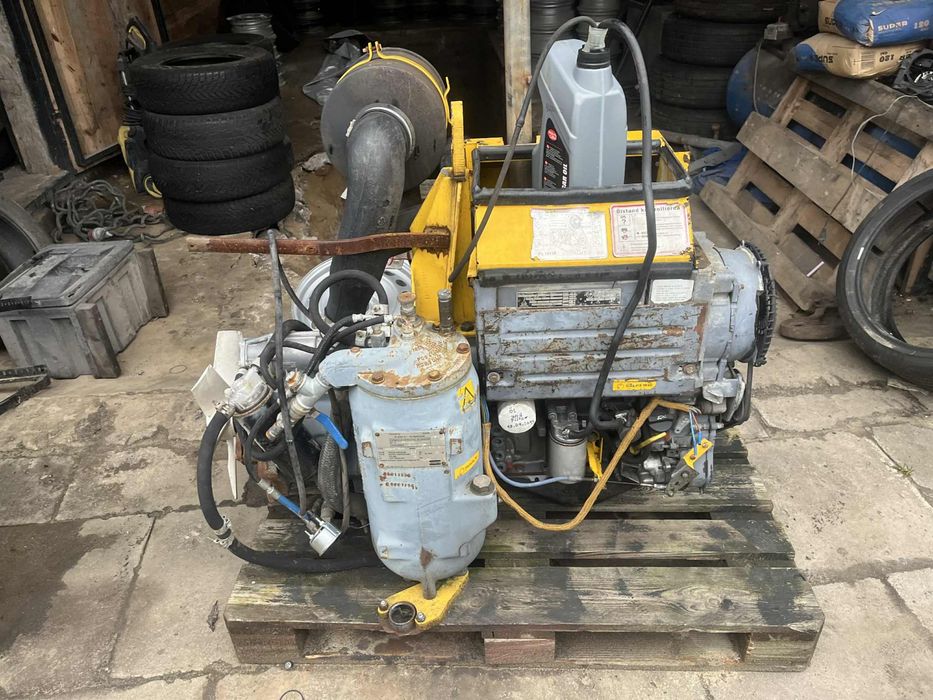 Kompresor, silnik spalinowy z wirówką