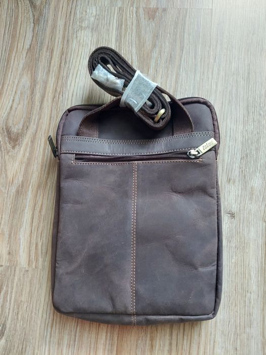 Nowa męska skórzana torba na ramię
