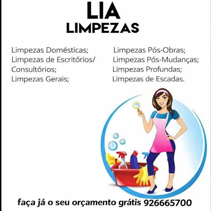 Faço limpeza e passo a ferro