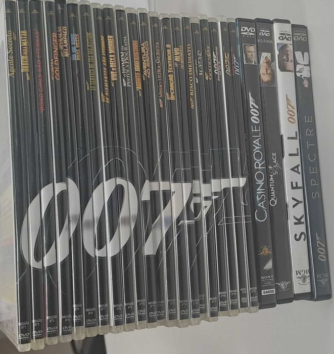 Pack 2 com 25 Filmes do 007 (24+1), inclui o Spectre