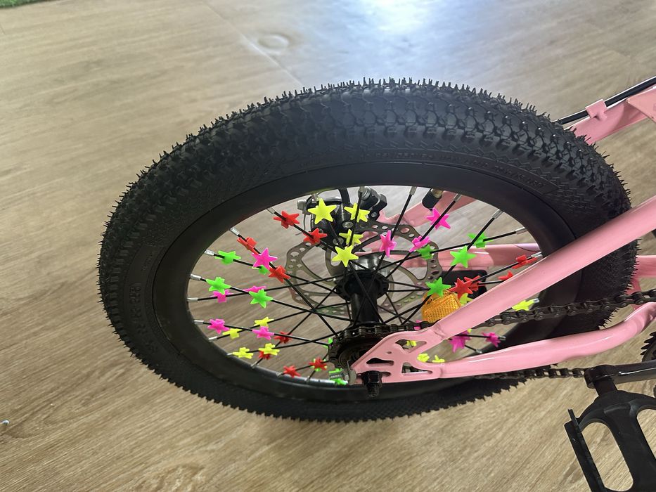 Bicicleta criança roda 18 rosa nova menina