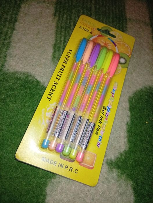 Długopisy Zapachowe Kolorowe 6Szt