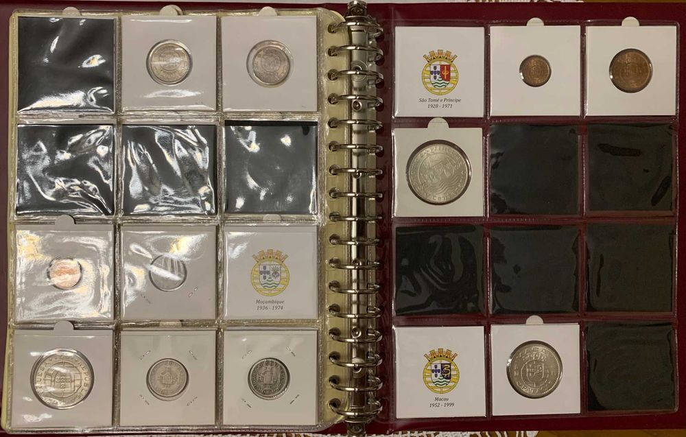Conjunto Bandeiras Colónias Portuguesas - 50x50 mm - Versão 1