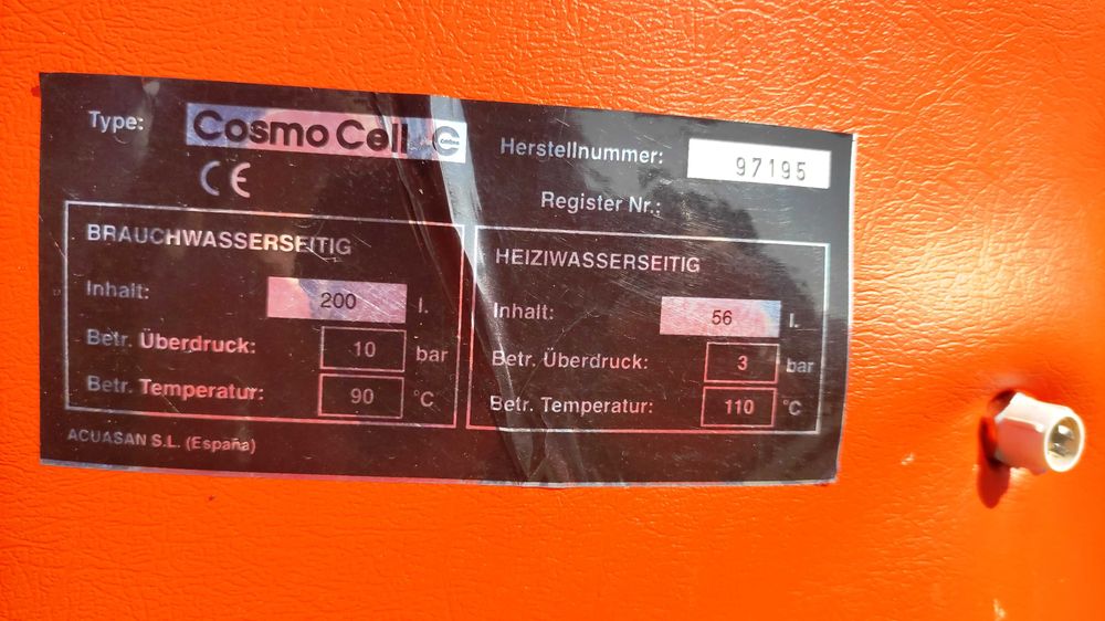 Bojler 200 / 300 L nierdzewny wężownica płaszcz Viessmann COSMOCELL ...