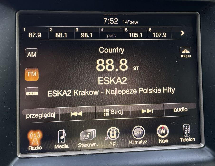 Radio jeep dodge harmman uconnect 8.4 polski mapy stan idealny