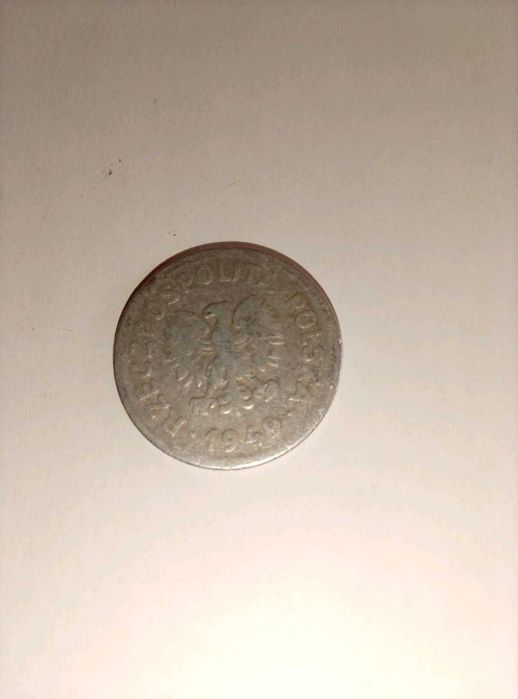 1 zł z 1949 bez znaku menniczego