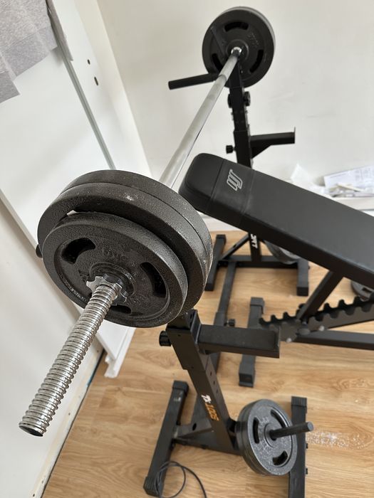 gryf prosty śrubowy 167 cm  30 mm 3 cm sztanga siłownia do obciążeń