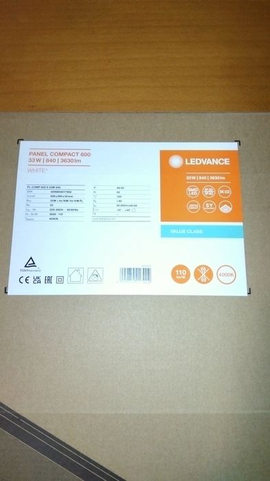 Iluminação Painel led quadrado