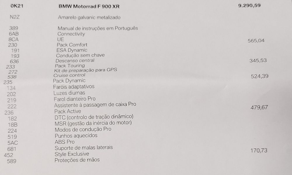 BMW F900XR 2020 full extras