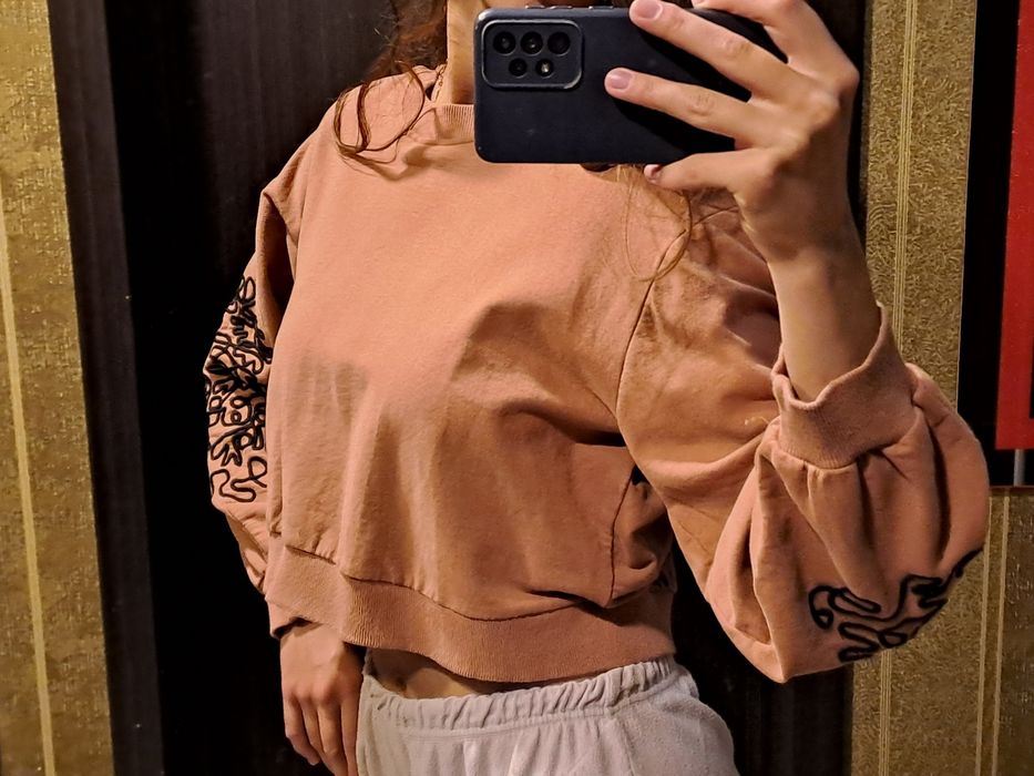 Укорочена кофта / світшот