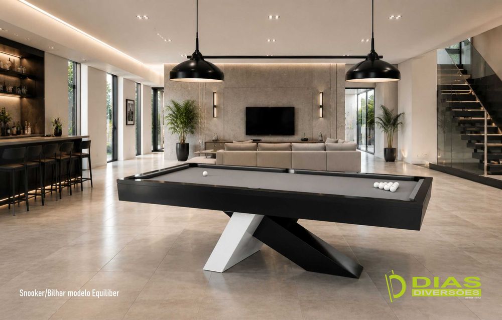 Snooker/Bilhar "Equiliber" - Novos (da fábrica para sua casa)