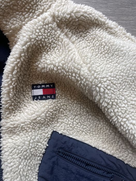Casaco Tommy Jeans Reversível Bege/Azul