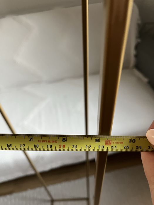 Złoty nowoczesny kwietnik stojący 130 cm LOFT