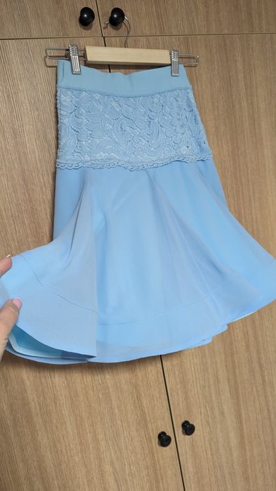 Платье для бально спортивных танцев Бейсик +серьги и  заколка