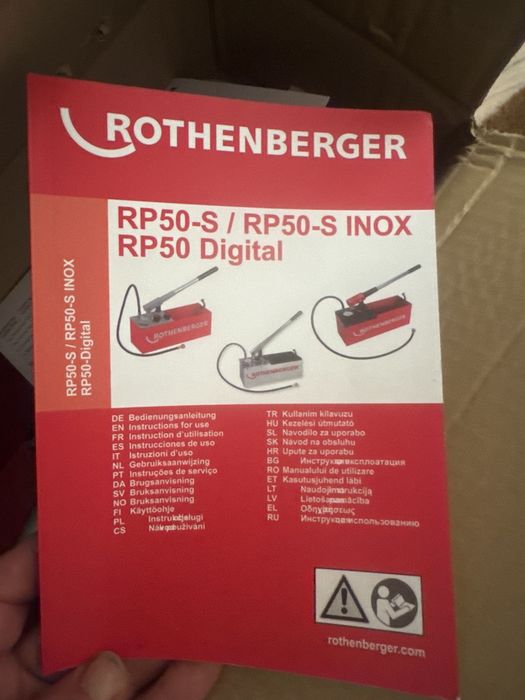 ROTHENBERGER - Bomba teste  RP 50-S
