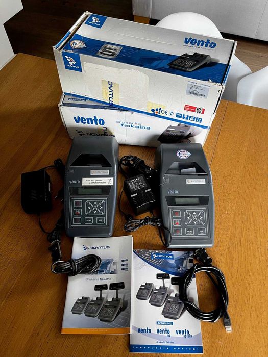 2 używane drukarki fiskalne VENTO Novitus