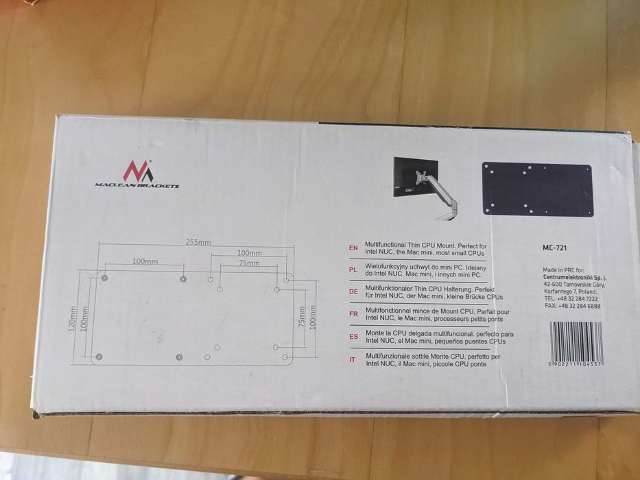 Suporte de monitor VESA para Intel NUC ou outros mini pcs