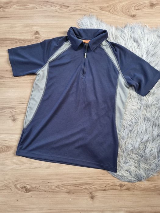 Bluzka treningowa męska polo rozmiar L Kariban garantowo szara