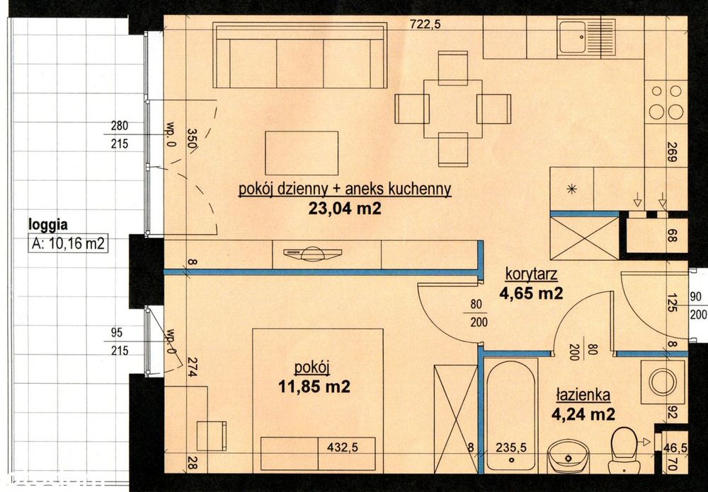 Nowe 2 pokoje / Loggia 10 m2 / Widok / BEZPOŚREDNIO