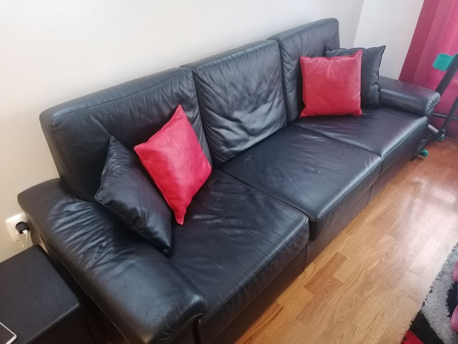 Sofá em pele como novo