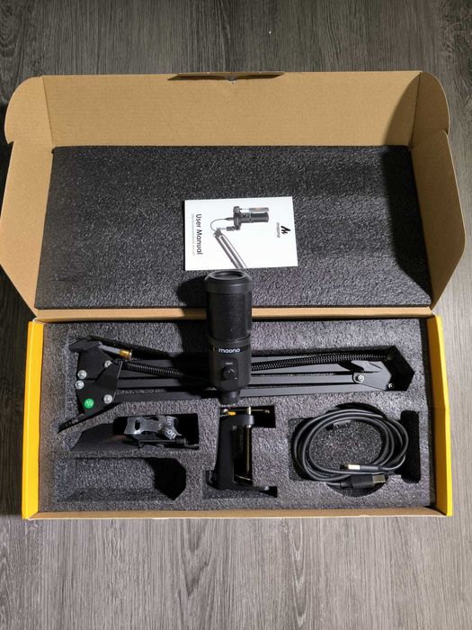 Maono PM461S - Microfone USB com Acessórios (Usado)