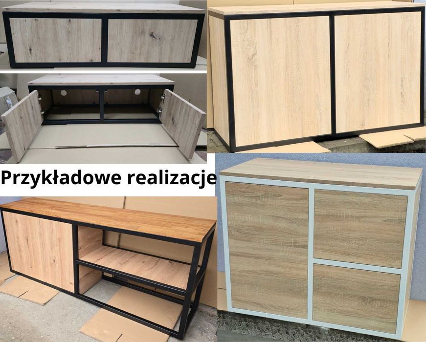 Stelaż pod akwarium metalowy szafka akwariowa czarna spawany NA WYMIAR
